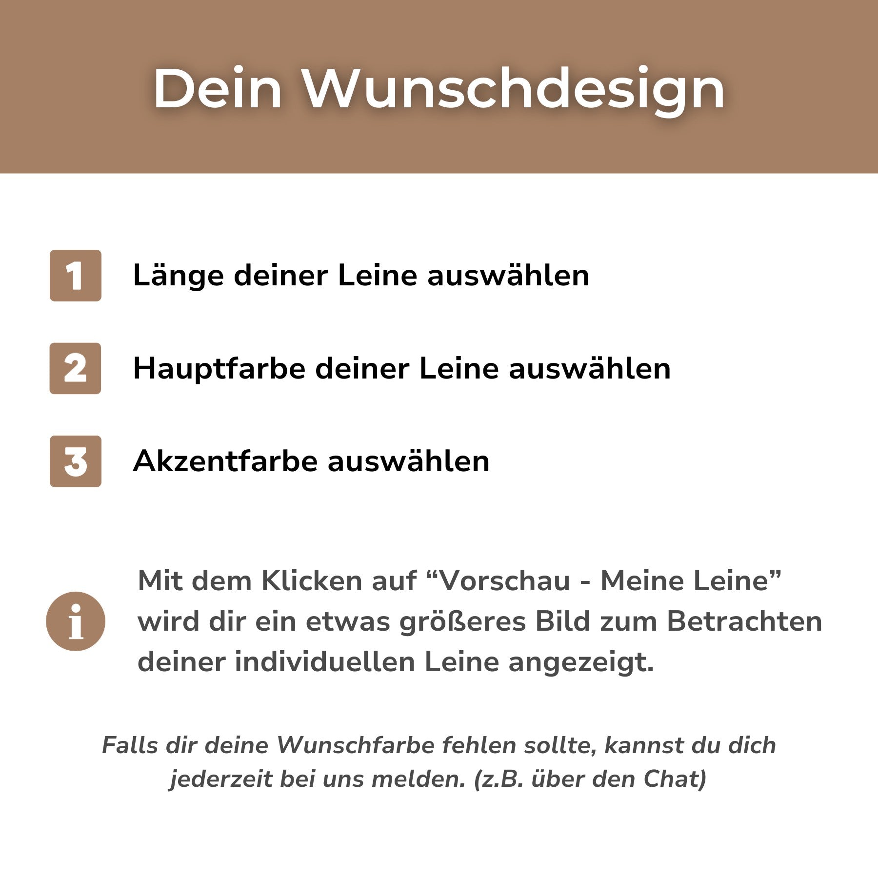 Anleitung Biothane Sports Hundeleine Konfigurator