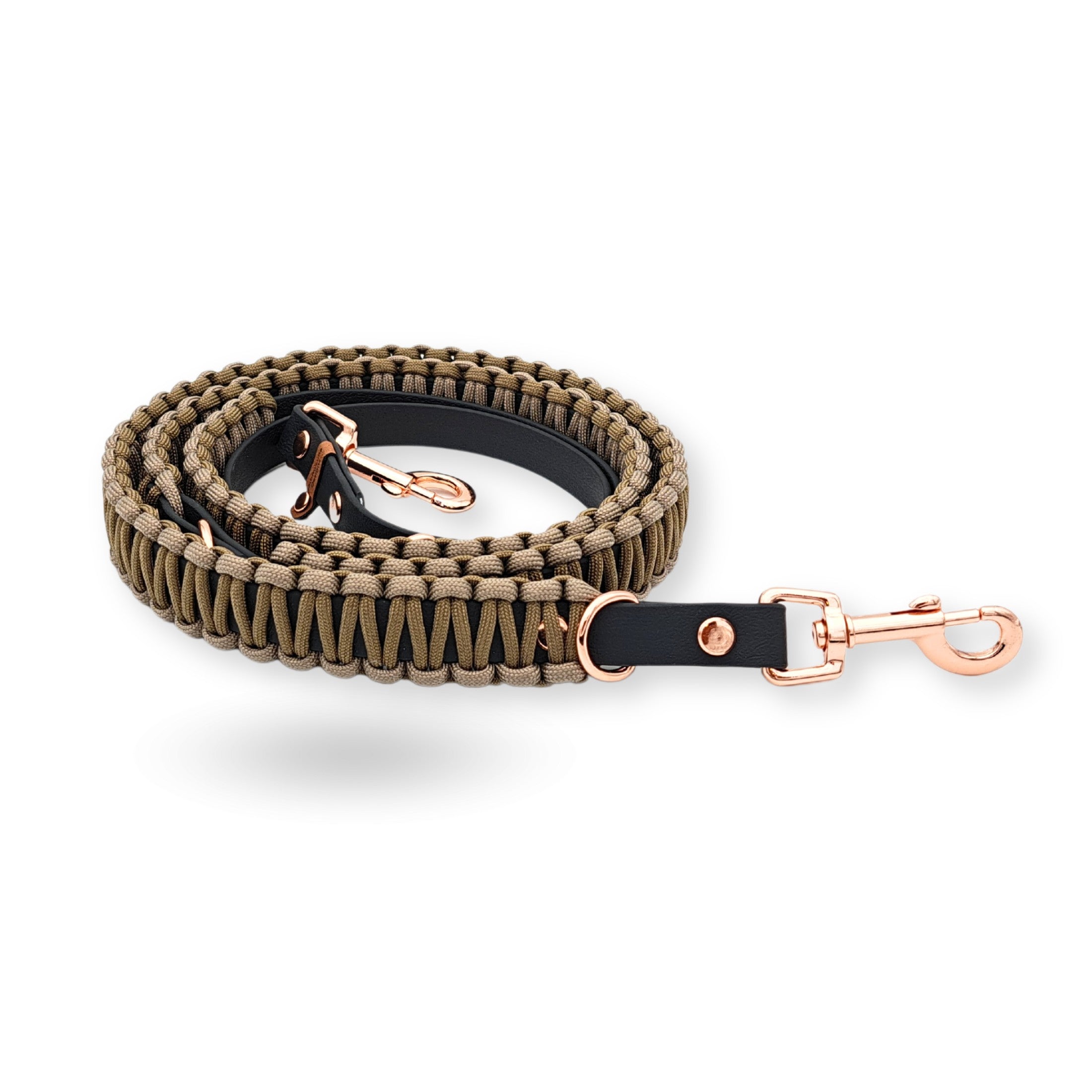 Hundeleine aus PVC-Gurtband und Paracords
