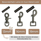 Besonderheit BioThane Leine im Gun-Metal Look