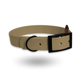 Biothane Halsband Beige in schwarz