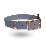 Biothane Halsband in grau rose