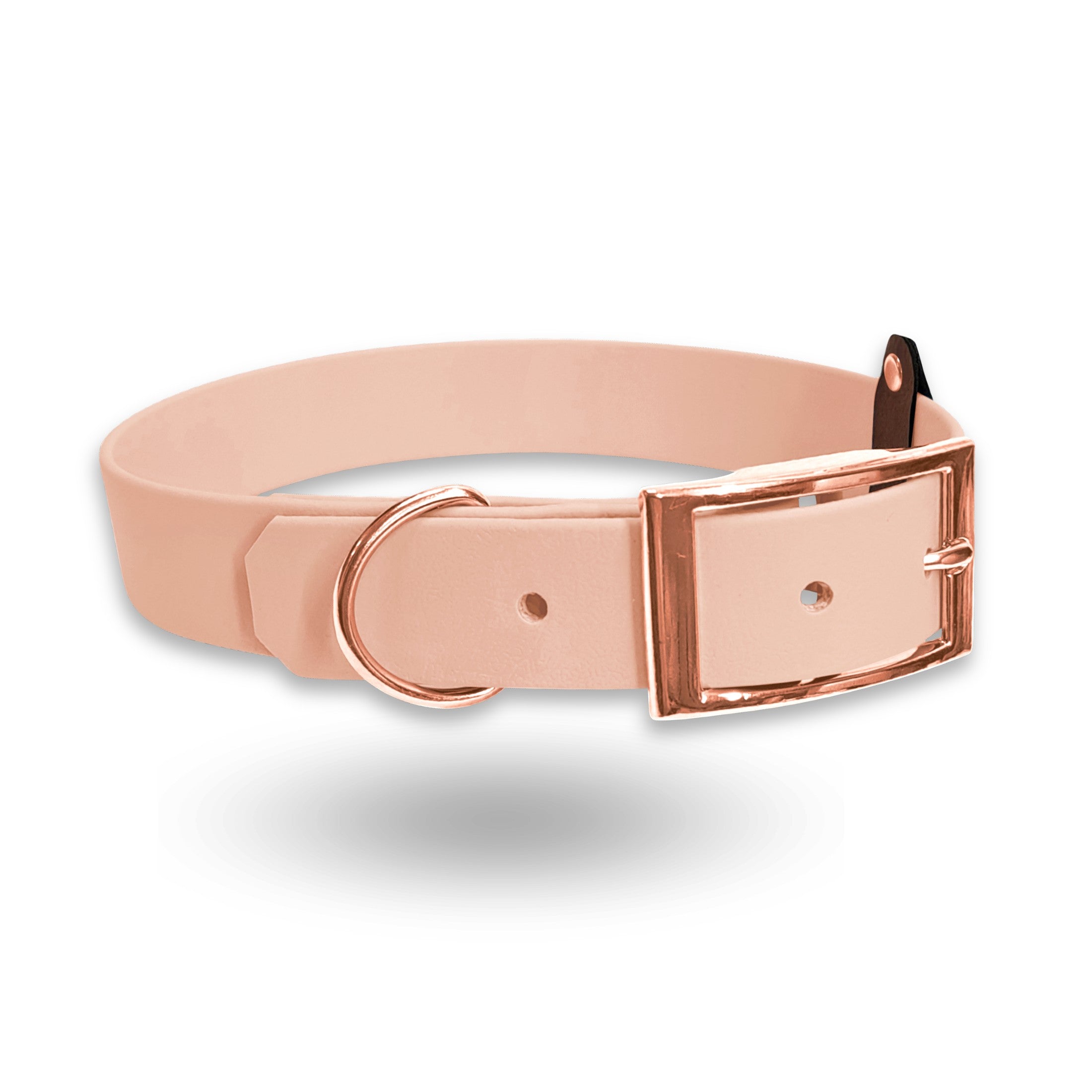 Biothane Hundehalsband in Puderrosa und rose