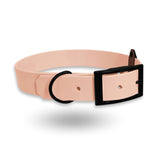 Biothane Hundehalsband in Puderrosa und schwarz