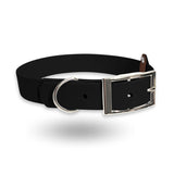 Biothane Halsband Schwarz-Silber