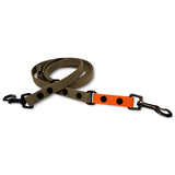 Hundeleine Biothane Sports Olive Neon Orange