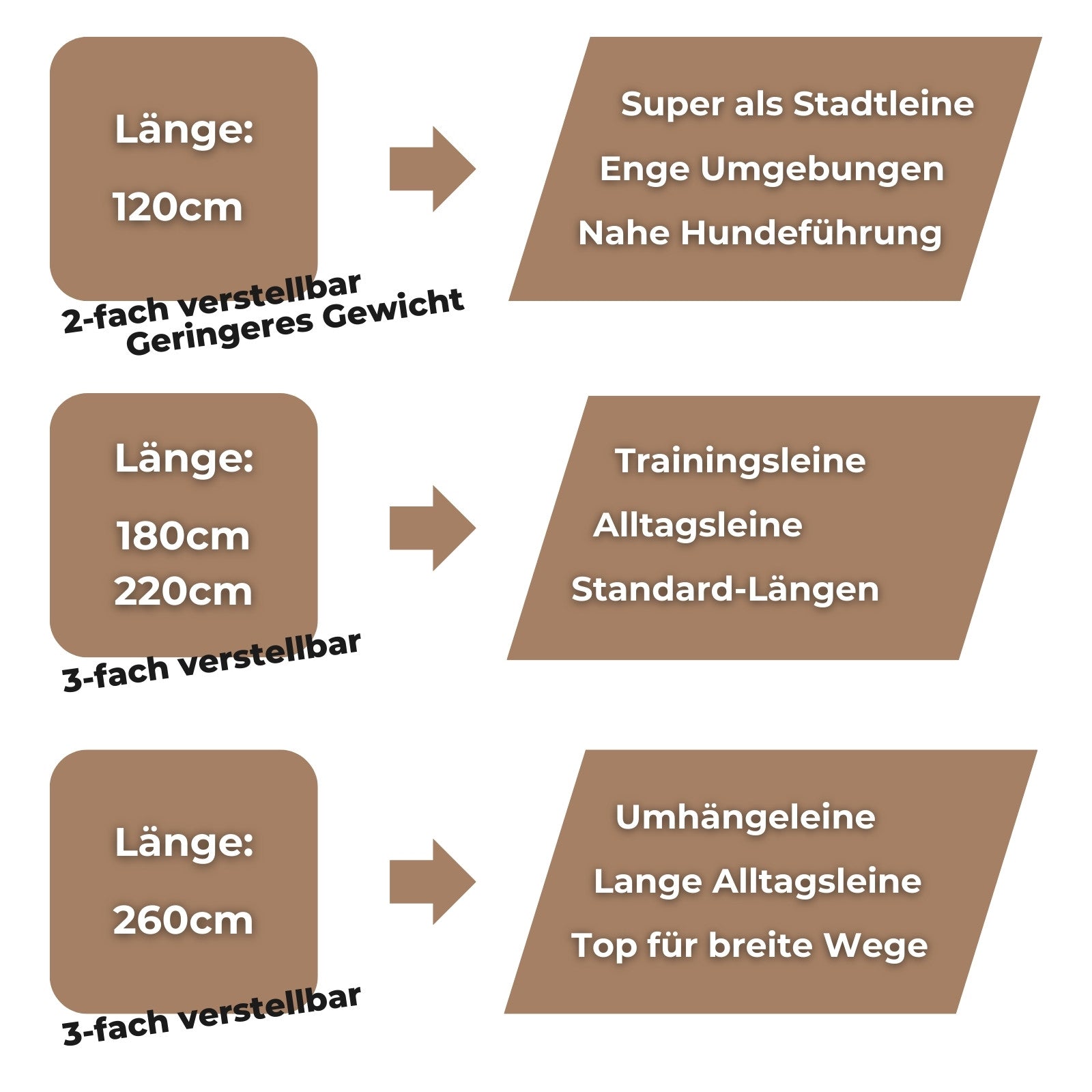 Sizes Hundeleine