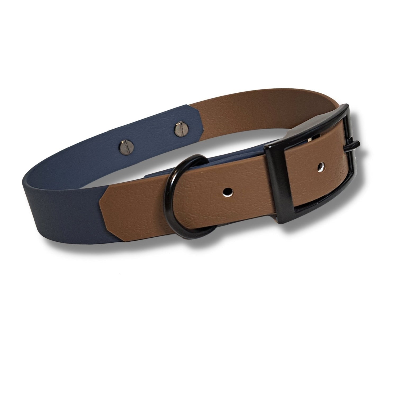 Gurtband Halsband Braun Blau