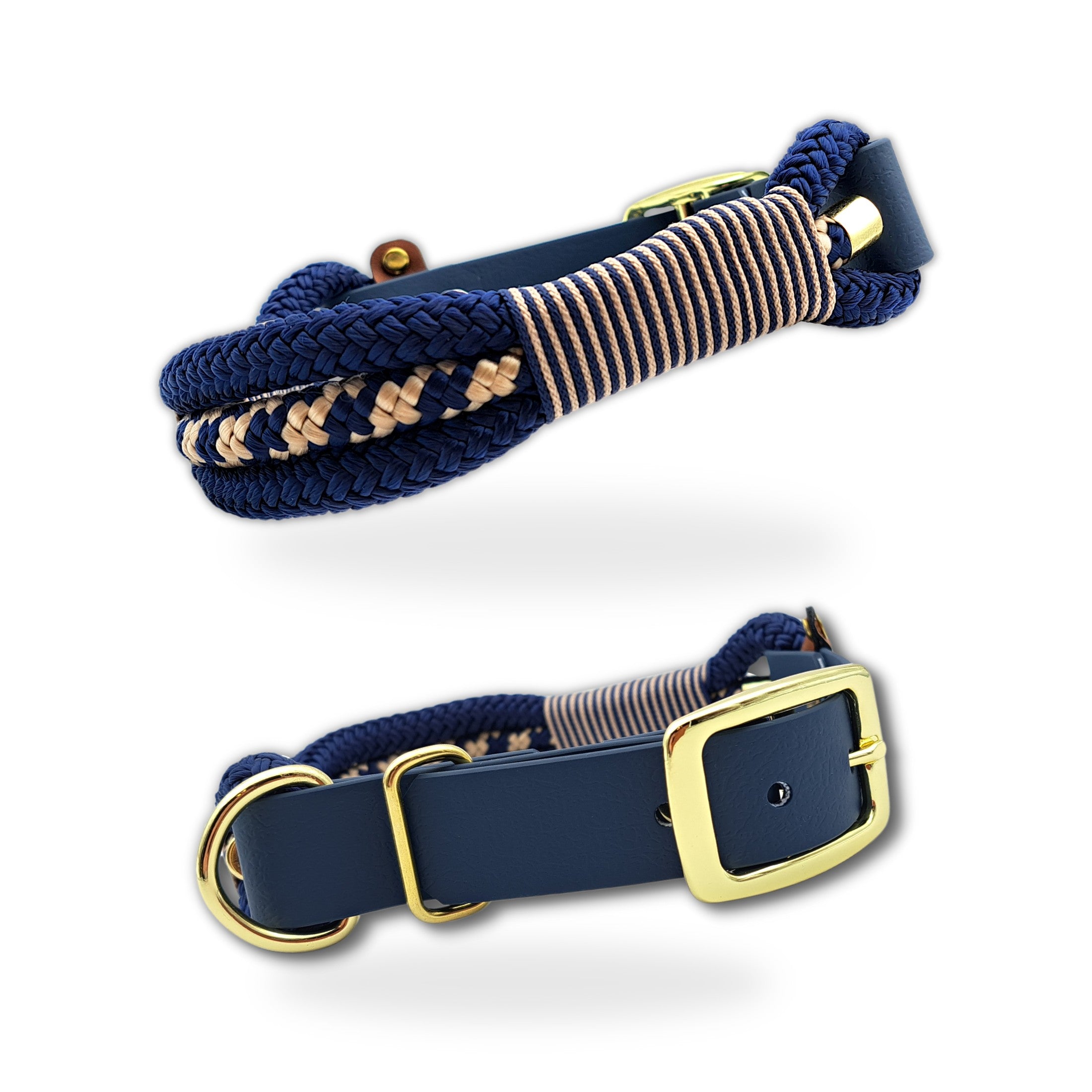 Halsband aus Tauseil verstellbar in dunkleblau