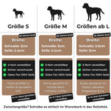 Größentabelle Tauseil Halsband Triple