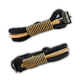 Hundehalsband Triple-Tauseil Schwarz und Gold