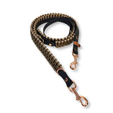 Hundeleine Paracord Gold-Braun Tan