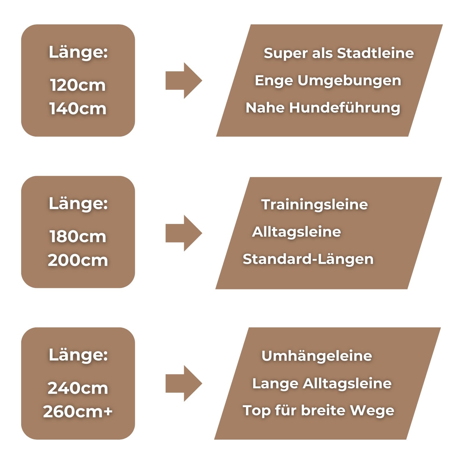Leinen Tauseil Größenempfehlung
