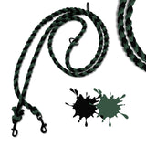Schwarze Paracordleine mit Dunkelgrün
