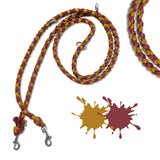 Hundeleine Paracord Karamell Weinrot