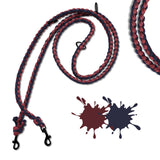 Hundeleine aus Paracord Marine Blau Vino Red