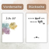 Darstellung des A4-Poster-Vordrucks für den Pfotenabdruck
