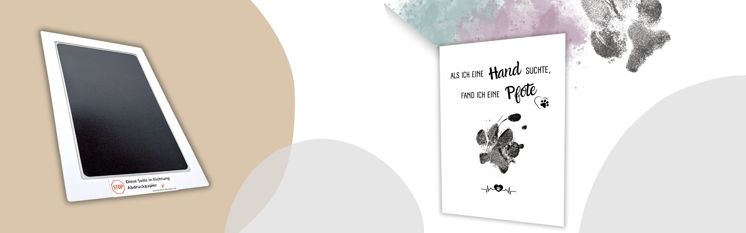 Pootafdrukproducten als souvenir en cadeau-idee