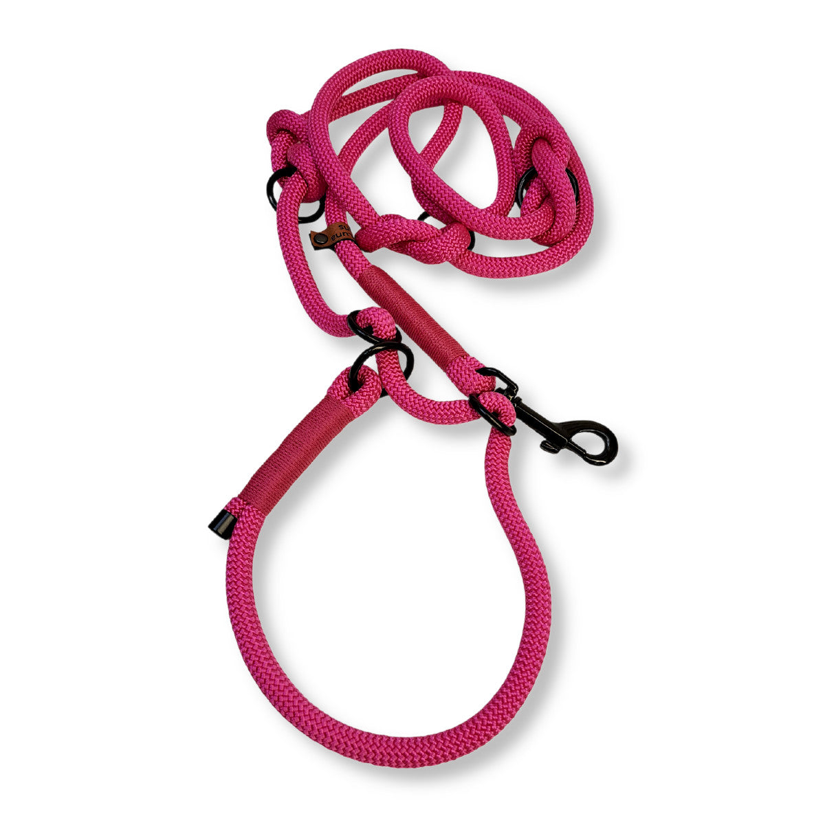 Retrieverleine aus Tauseil in Pink
