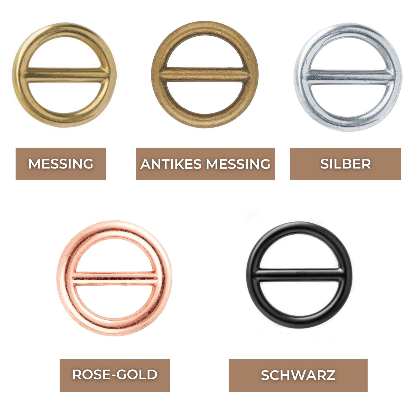 Rundring mit Steg Farben zu Retrieverleinen von SammyLunaDesigns