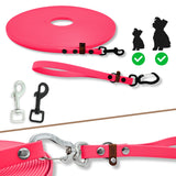 Multifunktional Hundeschleppleine in neon-pink