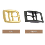 Schnalle Vergleich Farben Gold und Schwarz