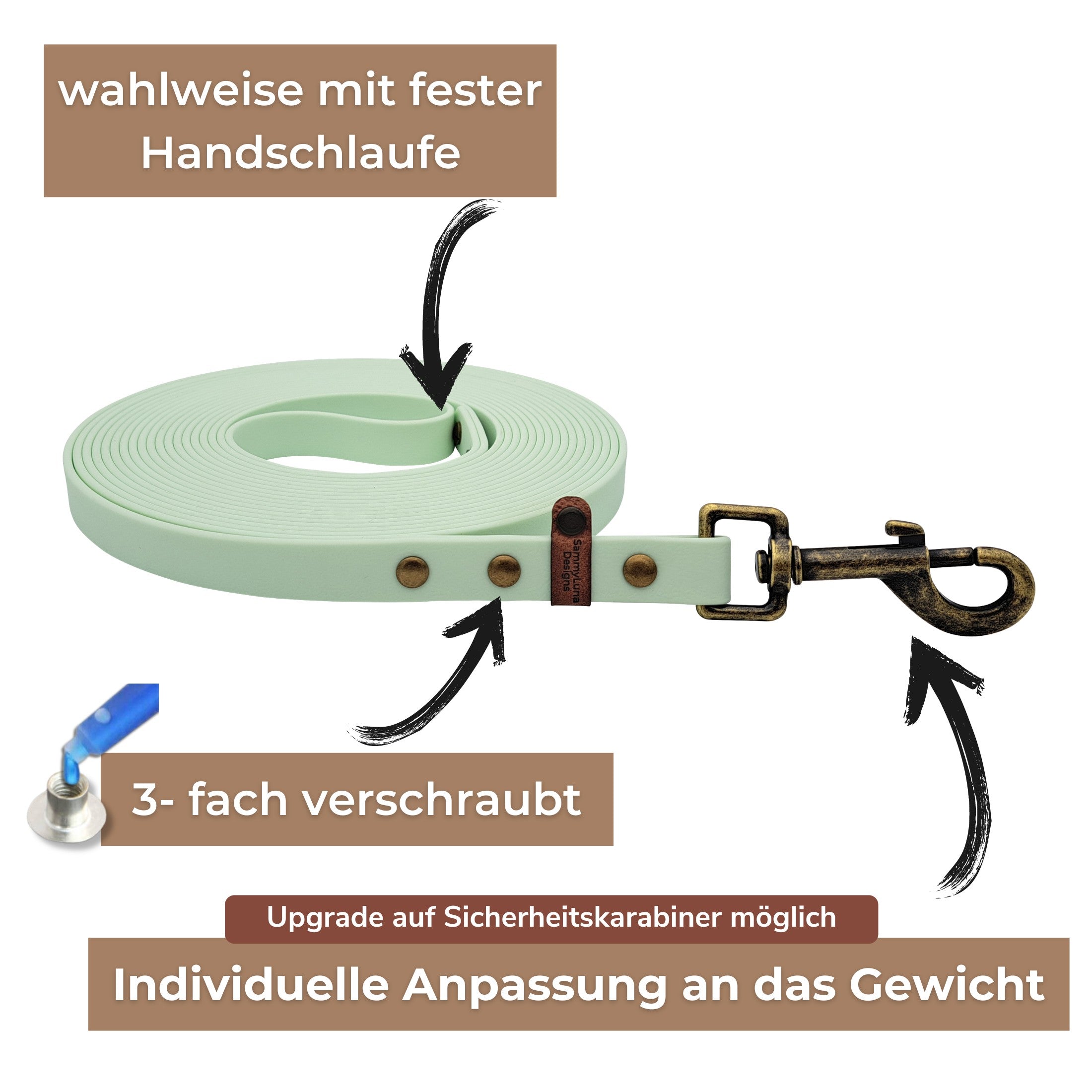 Schleppleine antiker Look Vorteile
