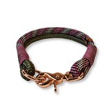 Halsband *Rose Roze-Beige-Groen*