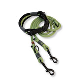 Hundehalsband Leinen-Set in grün