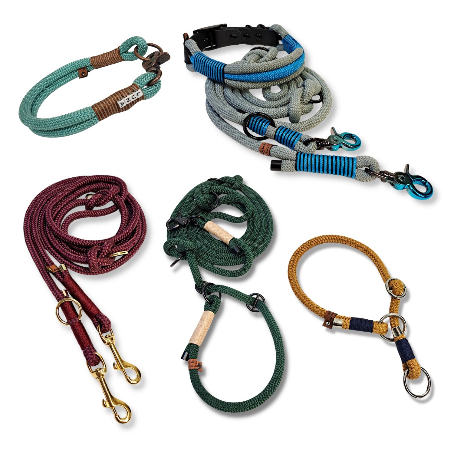 Leine und Halsband aus Tauseil