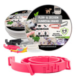 Zeckenhalsband für Hunde in der Farbe Magenta mit pflanzlichem Wirkstoff