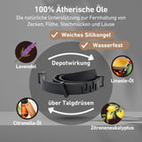Zeckenhalsband für Hunde in schwarz mit natürlichen Inhaltsstoffen