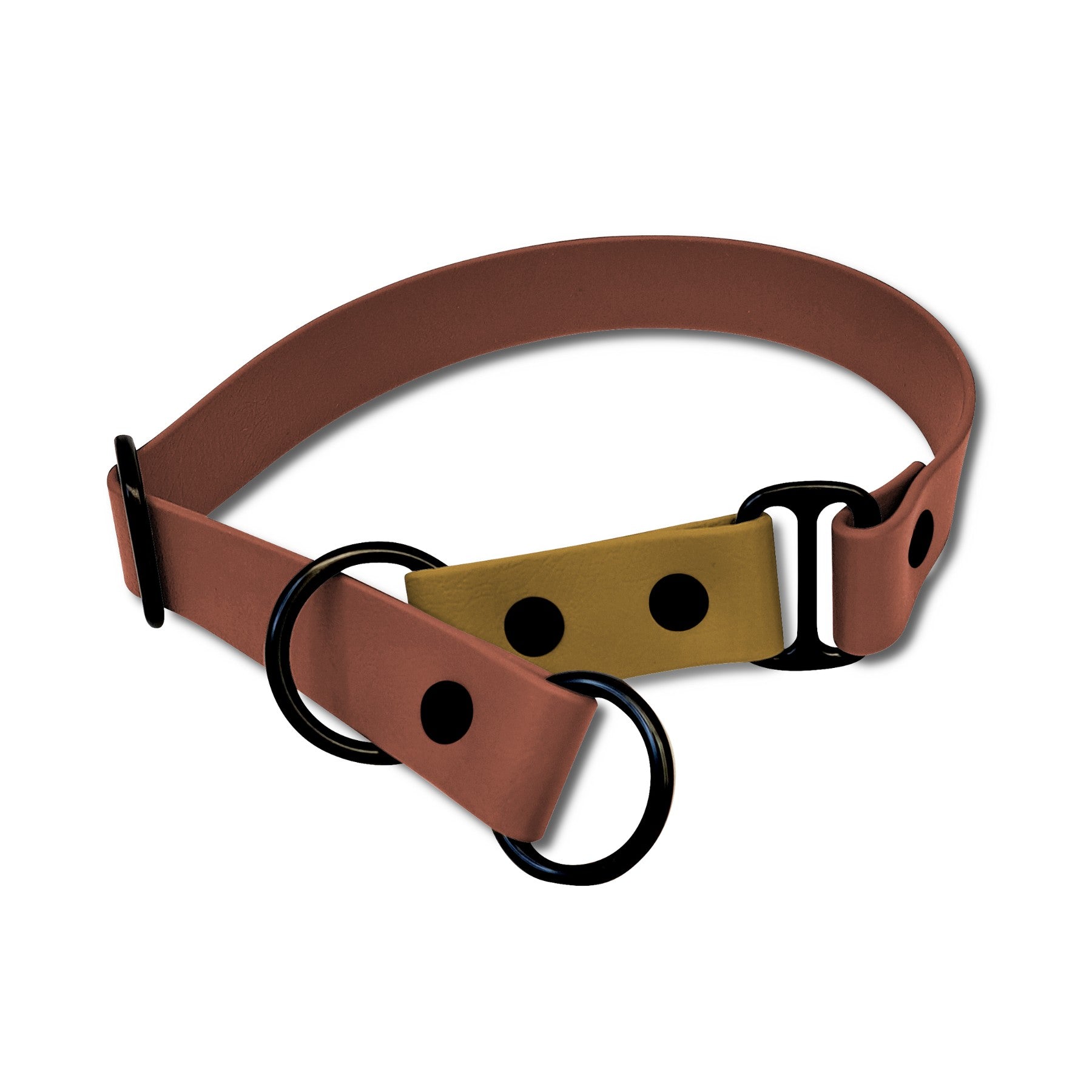 Zugstopp Halsband Biothane Rotbraun