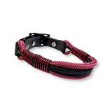 Triple Tauseil Halsband in weinrot schwarz
