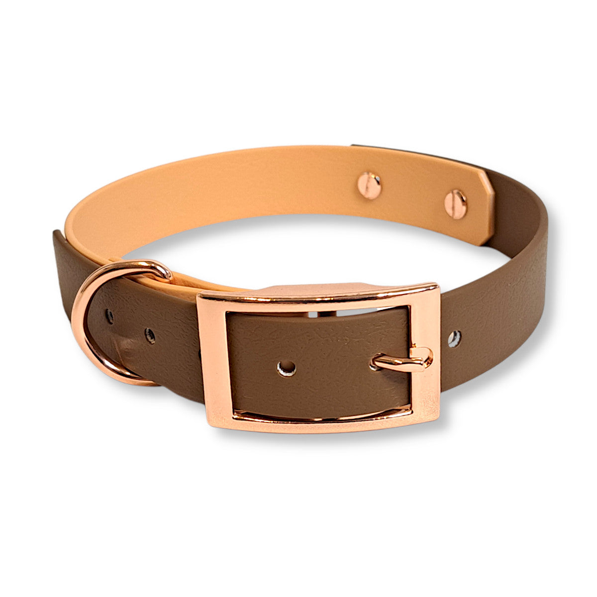 Halsband *Zadelbruin Roze*