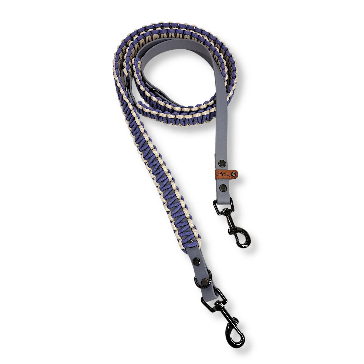 Hundeleine in Pastelltönen aus Biothane und Paracord von SammyLunaDesigns