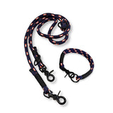 Leine und Halsband aus Tauseil in der Farbe Captain