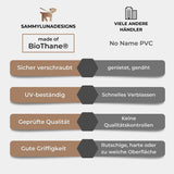 BioThane lijn | Amethist Zwart 