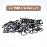 Gun Metal Grau Hardware Look