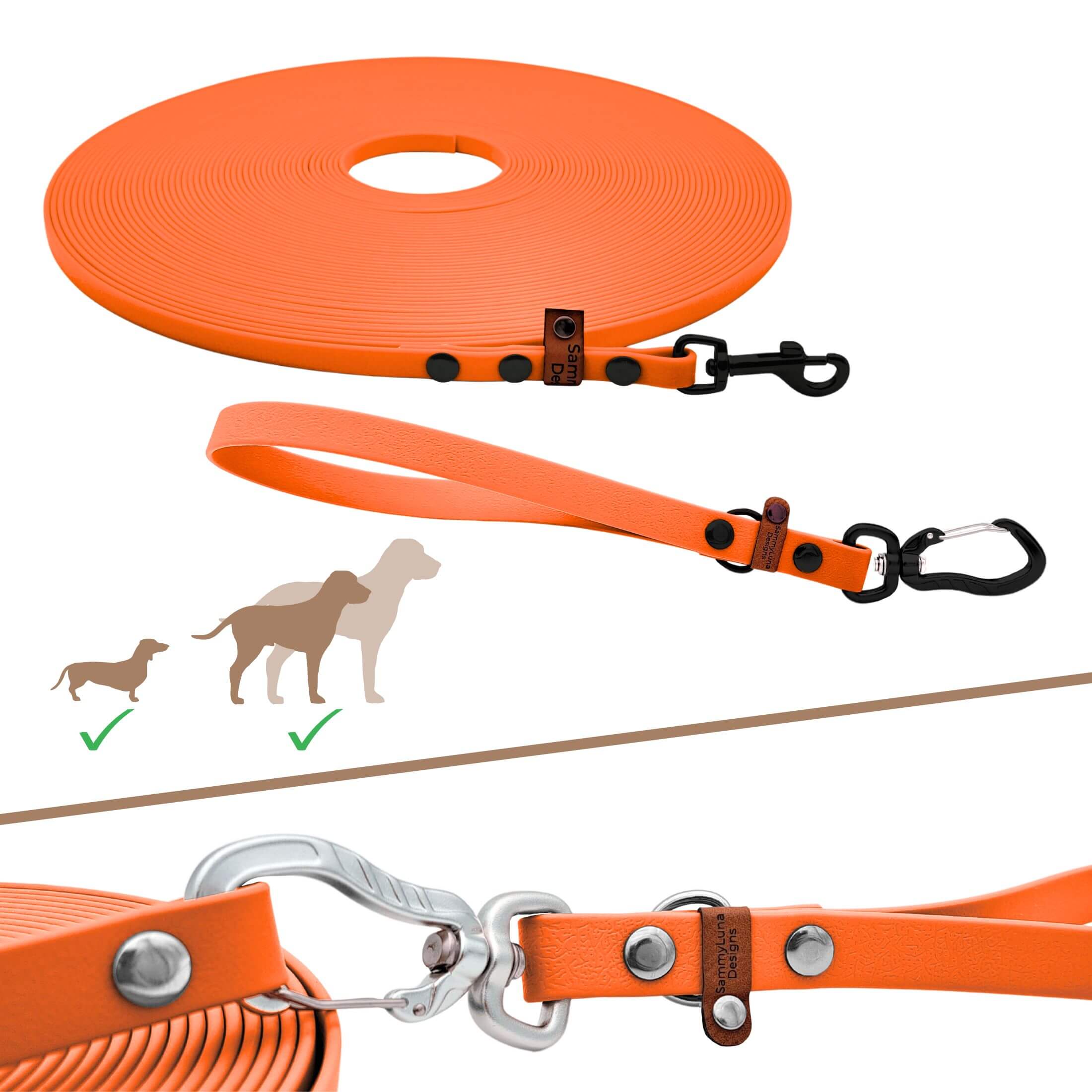 Multifunctionele sleeplijn | Neon-oranje 